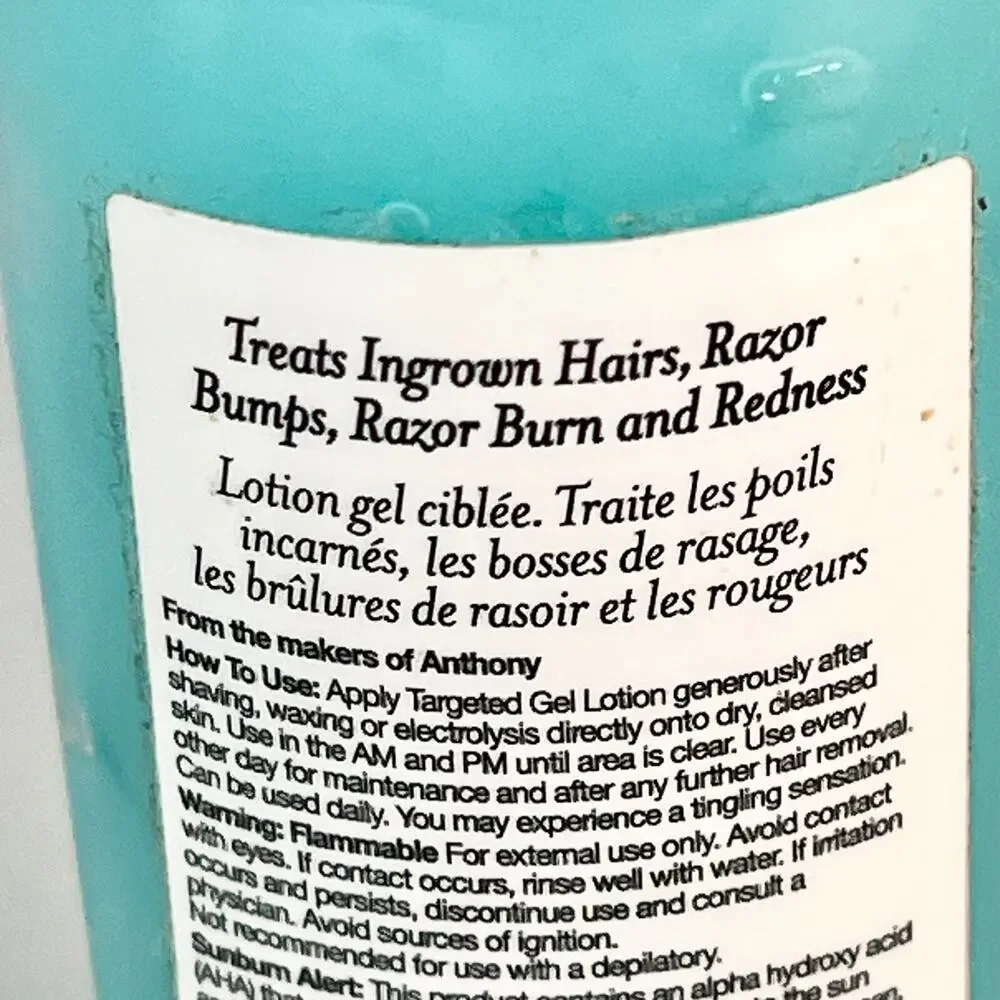 The Cool Fix Targeted Gel Lotion Ingrown Hairs Razor Bumps Burn Travel 1 oz New